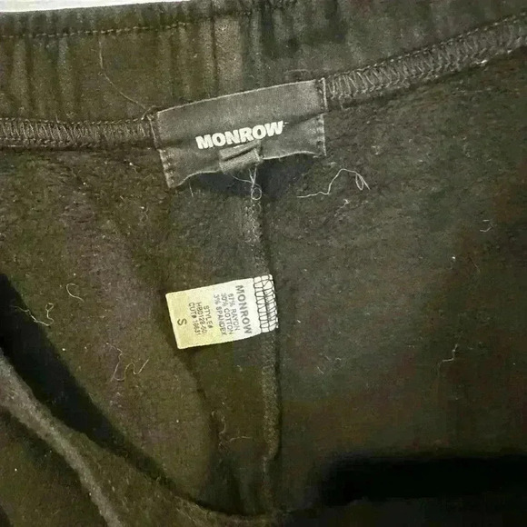 MONROW BLACK JOGGERS - Picture 2 of 4